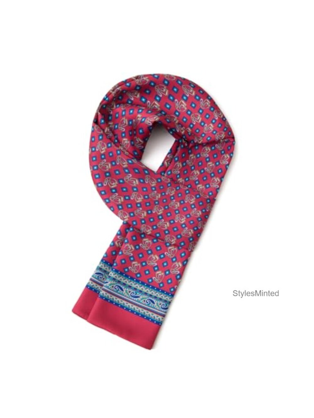 Polyester Double-Sided Scarf - All-Season Lightweight Shawl & Headwear